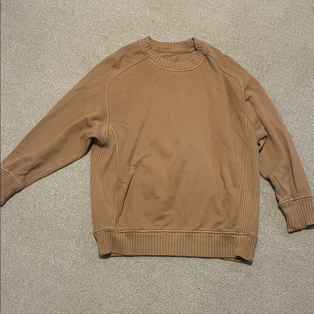 Aerie Men's Brown Crewneck Sweater
